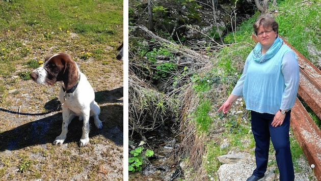 Bürgermeisterin Silvia Karelly trauert um ihren Hund „Emil“. (Bild: Fredl, zVg)