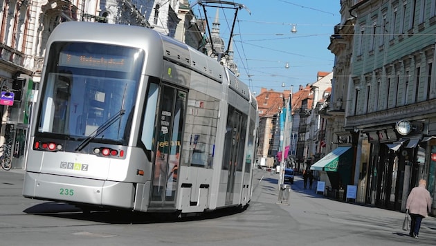 Eine neue Straßenbahnstrecke soll das Öffi-Nadelöhr Herrengasse entlasten. (Bild: Sepp Pail)