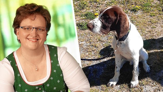 Der Hund von Bürgermeisterin Silvia Karelly wurde erschossen. (Bild: Michael Schaffer-Warga, zVg, Krone KREATIV)