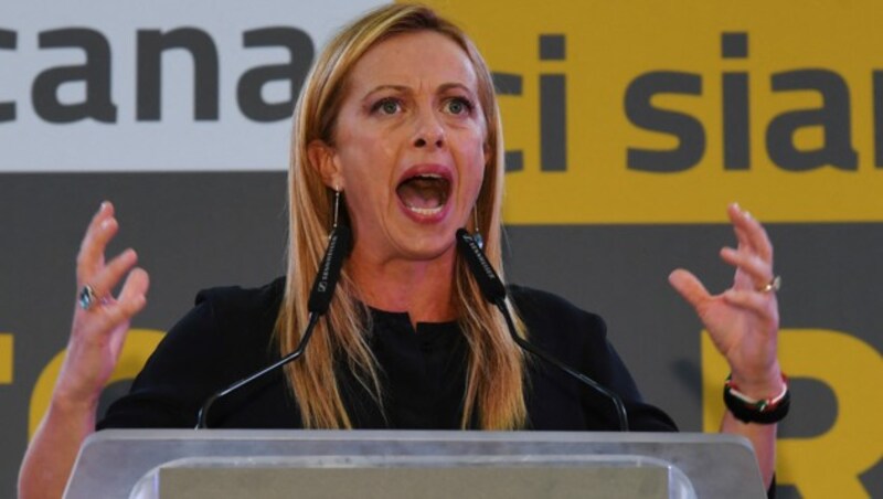 Giorgia Meloni (Bild: AFP)