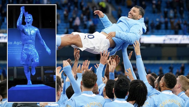 Sergio Agüero (Bild: AFP, Twitter/ManCity)