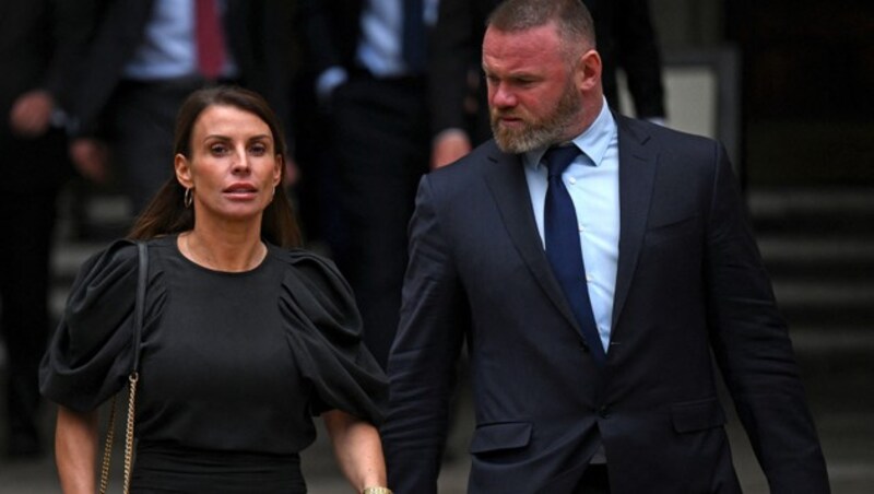 Coleen Rooney mit Ehemann Wayne (Bild: APA/AFP/Daniel LEAL)