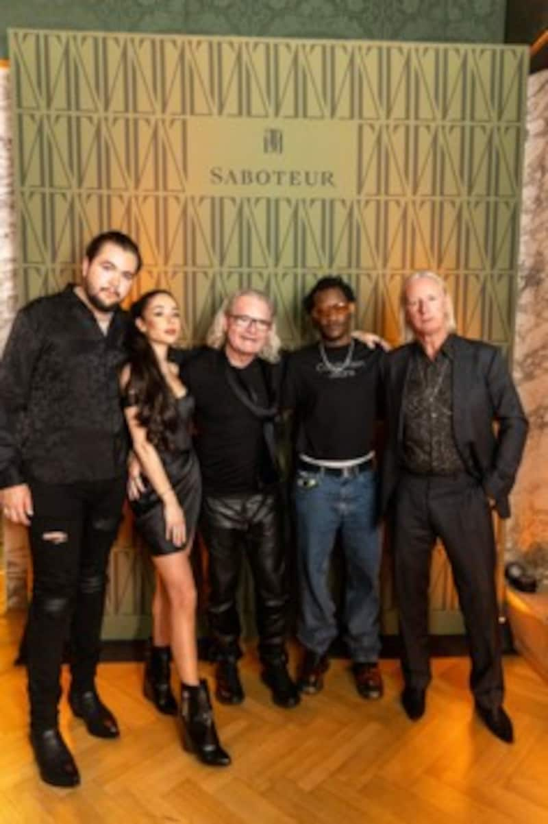 Santiago Sabo, Rita Sabo, Thomas Sabo mit Bernard Koomson und DJ Hell (Bild: Aaron Jiang Photography)