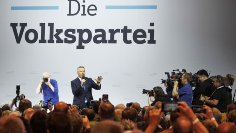 Laut Hofer könne sich die Volkspartei freuen: "Jetzt hat jemand anderes die großen Schwierigkeiten." (Bild: APA/ERWIN SCHERIAU)