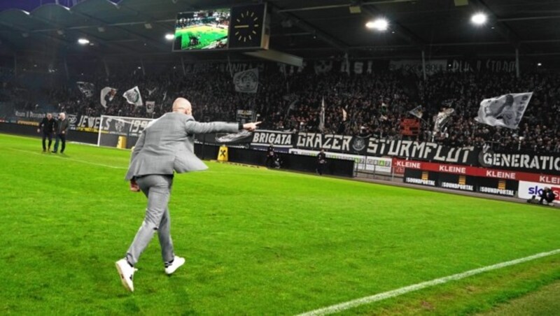 Gegen WAC will Chris Ilzer einmal noch mit den Fans in Liebenau feiern. (Bild: Sepp Pail)