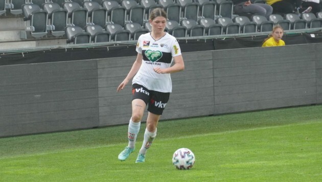 Eileen erzielte bei der 1:6-Niederlage im Cup-Halbfinale das historische erste Tor für die SPG Altach/Vorderland gegen die Dominatorinnen aus St. Pölten. (Bild: Tim Reiter/Kronenzeitung)