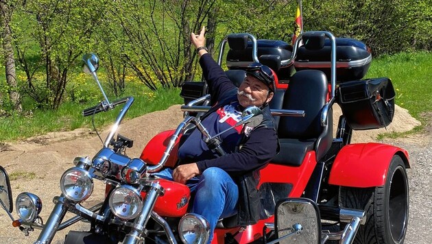 Peter Koller ist leidenschaftlicher Trike-Fahrer. (Bild: Elisa Aschbacher)