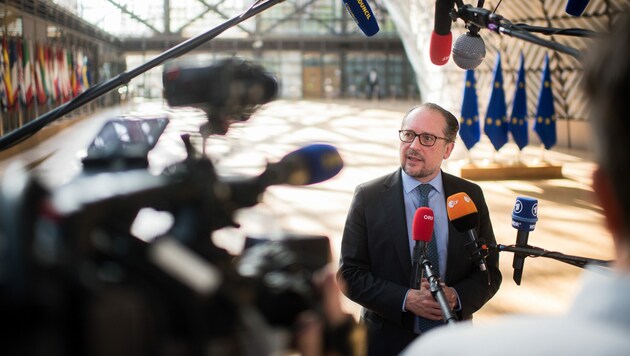 Außenminister Alexander Schallenberg in Brüssel (Bild: APA/BMEIA/MICHAEL GRUBER)