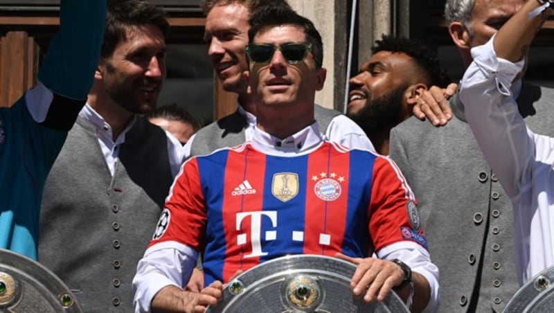 Robert Lewandowski (Bild: APA/AFP/CHRISTOF STACHE)