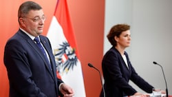 Jörg Leichtfried und Pamela Rendi-Wagner (Bild: APA/FLORIAN WIESER)