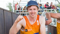 Beachvolleyballer Jakob Reiter macht in der Sandkiste dort weiter, wo er in der Halle aufgehört hat, beim Titel sammeln. (Bild: Gert Nepel)