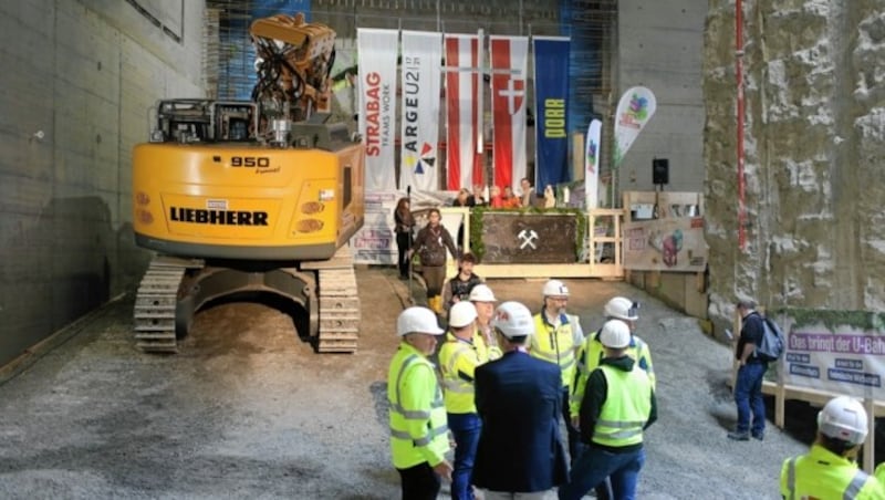 Der Tunnelanstich für die U2 am Matzleinsdorfer Platz. (Bild: Gerhard Bartel)