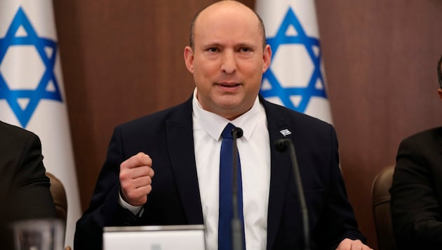 Israels Premier Naftali Bennett (Bild: Abir Sultan/Pool Photo via AP)
