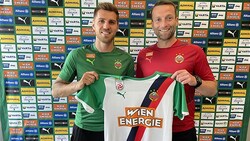 Thorsten Schick (li.) mit Ferdinand Feldhofer (re.) (Bild: SK Rapid)