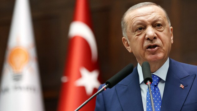 Erdogan hat seine Blockade gegen die NATO-Norderweiterung aufgegeben. (Bild: AFP)