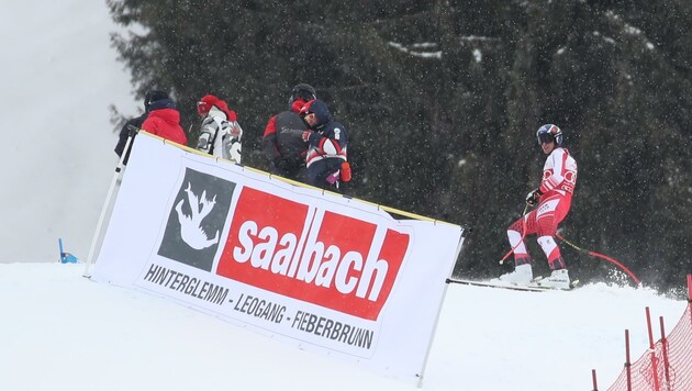 Zuletzt war Saalbach 2021 (im Bild rechts Mayer) Weltcup-Veranstalter. (Bild: Tröster Andreas)