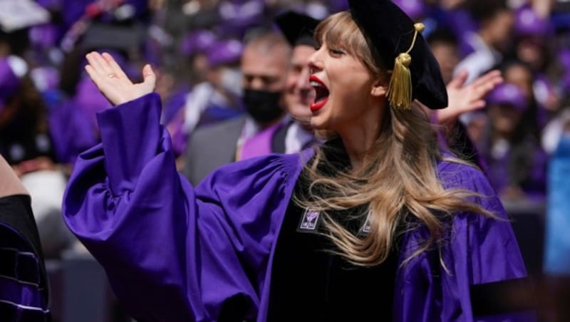 Taylor Swift gab den Studenten der New York University gute Tipps. (Bild: AP)