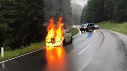 Brennende E-Autos sind ein Thema für die Feuerwehren (Bild: Polizei OÖ)