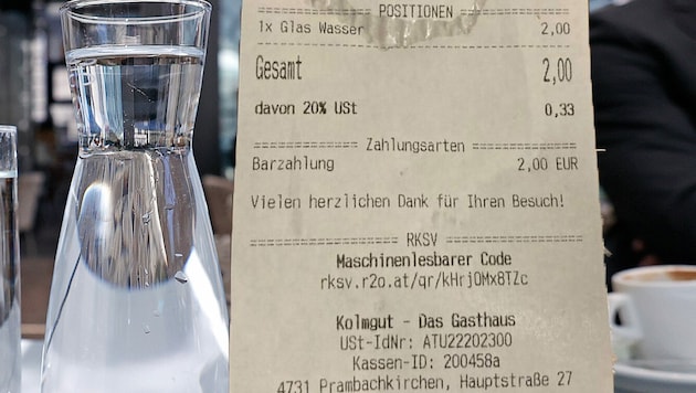 Die Freunde schickten die Rechnung für das Glas Wasser an die „Krone“. (Bild: Reinhard HOLL, zVg)