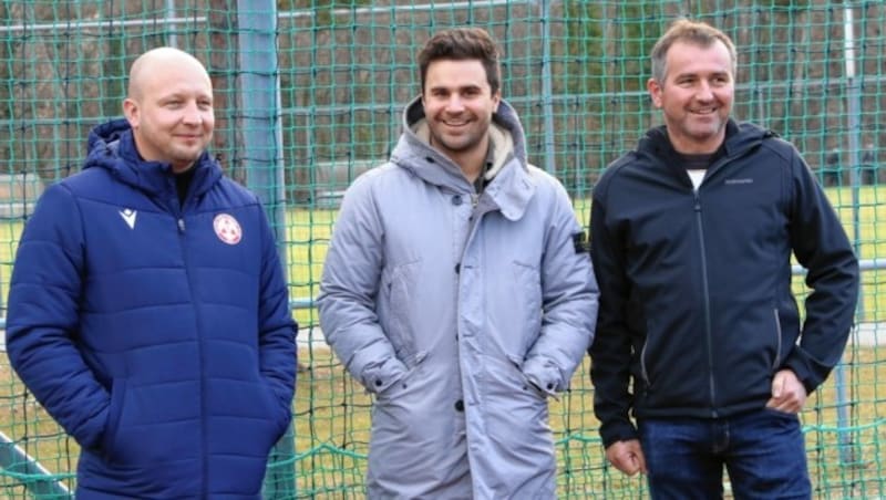 Obmann Rene Ziesler, Sportchef Didi Elsneg und Geschäftsführer Matthias Dielacher (v. li.) blicken der neuen Saison entgegen. (Bild: Christian Jauschowetz)