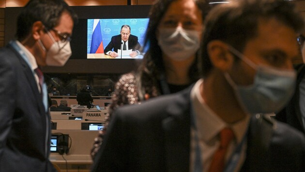 Während einer Rede Lawrows verließen unlängst zahlreiche Diplomaten ein UN-Meeting. Nun möchte Boris Bondarew keinen diplomatischen Dienst mehr für sein Land leisten. (Bild: AFP/Fabrice COFFRINI)