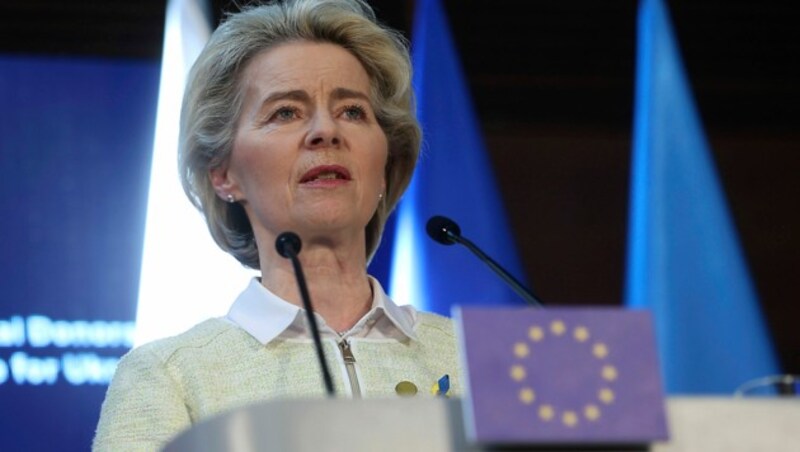 EU-Kommissionschefin Ursula von der Leyen (Bild: AP)