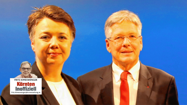 Olga Voglauer (Grüne) und Peter Kaiser (SPÖ): Finden sie 2023 koalitionär zueinander? (Bild: Rojsek-Wiedergut Uta)