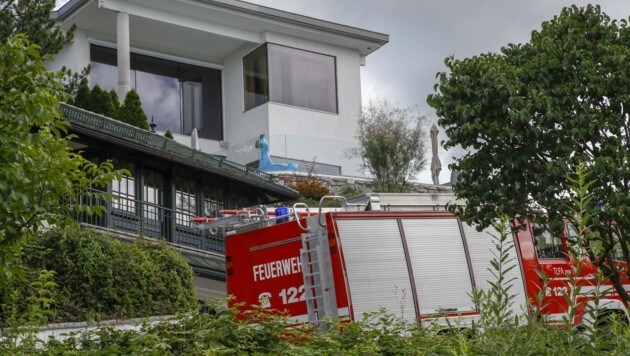 Tatort im August 2019: die Villa in Koppl (Bild: Tschepp Markus)