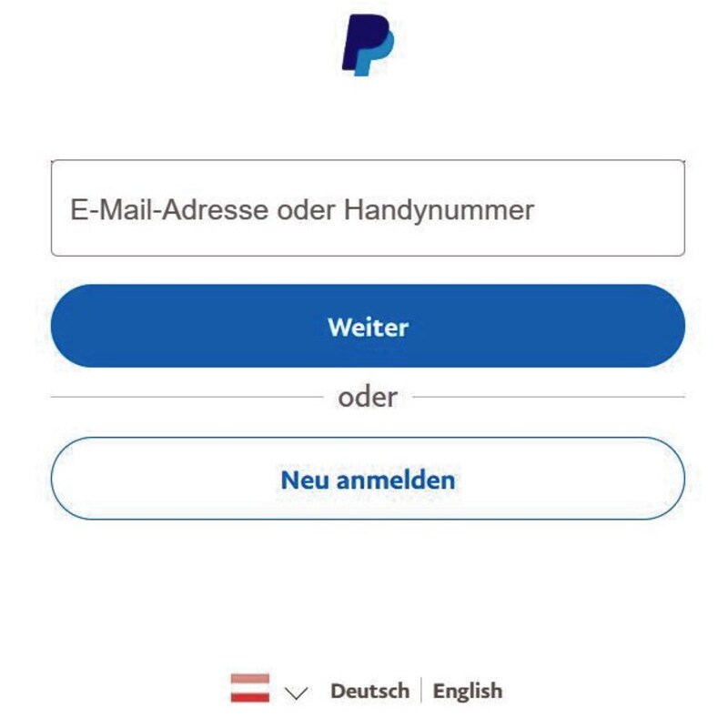Aktuell kursieren in ganz Österreich gefälschte PayPal-E-Mails, bei denen Verbrecher Daten und Geld einkassieren wollen. Auch gefälschte Online-Shops dienen als Falle. (Bild: Screenshot)