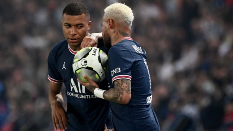 Kylian Mbappe (l.), Neymar (r.) (Bild: AFP)