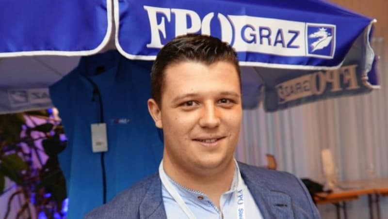 Der Grazer FPÖ-Klubobmann Alexis Pascuttini wurde aus der Partei ausgeschlossen. (Bild: Christian Jauschowetz)