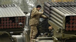 Mehrfachraketenwerfer der ukrainischen Armee (Bild: AFP/Genya Savilov)