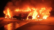 Das Fahrzeug stand innerhalb kürzester Zeit in Vollbrand.