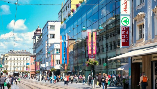 Nur Platz 74 unter 75 bewerteten Einkaufszentren für das Passage Linz. (Bild: Einöder Horst)