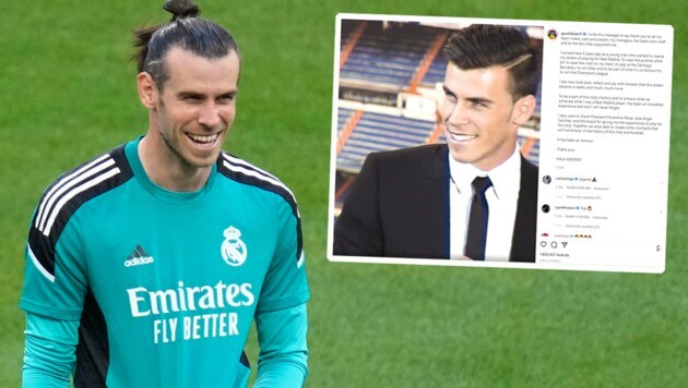 Gareth Bale (Bild: ap, instagram, krone.at-grafik)