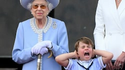 Prinz Louis kann in Sachen Contenance noch viel von seiner „Granny“ lernen. (Bild: AFP)