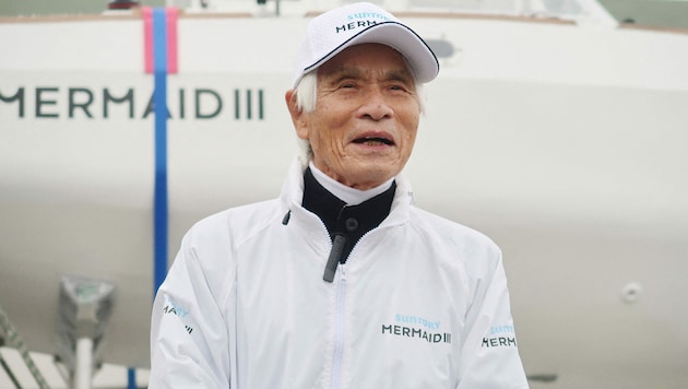 Kenichi Horie war einst der jüngste Segler, der nonstop und solo den Pazifik überquert hatte - rund sechs Jahrzehnte später ist er nun auch der Älteste. (Bild: AFP)