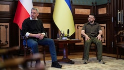 Bundeskanzler Karl Nehammer bei seinem Besuch bei dem ukrainischen Präsidenten Wolodimir Selenskyj in Kiew vor wenigen Wochen. (Bild: (c) www.VIENNAREPORT.at)