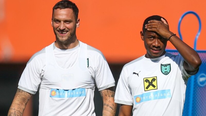 Marko Arnautovic und David Alaba (Bild: GEPA pictures)