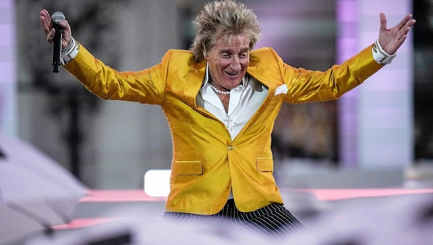 Noch einmal volle Pulle: Rod Stewart kommt 2024 nach Wien (Bild: AFP)