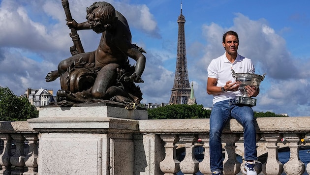 Rafael Nadal, the "King of Paris" (Bild: AP)