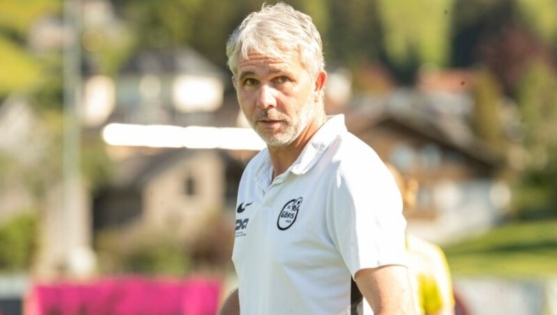 Göfis-Trainer Rainer Spiegel (Bild: Maurice Shourot)