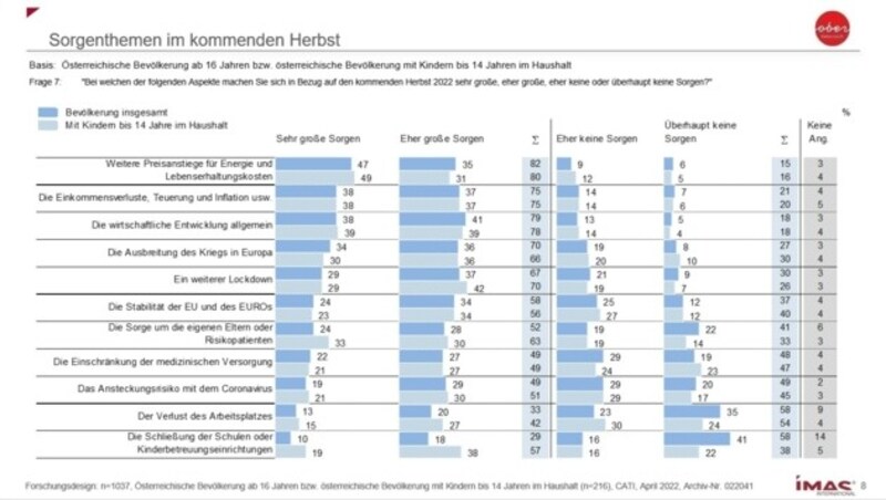 Die Sorgenthemen (Bild: IMAS International)