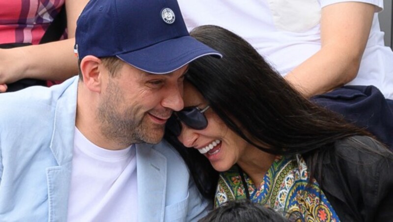 So verliebt! Demi Moore turtelte mit Daniel Humm bei den French Open. (Bild: www.VIENNAREPORT.at)