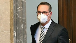 Heinz-Christian Strache bei seinem letzten Prozess im Wiener Landesgericht (Bild: APA/Helmut Fohringer)