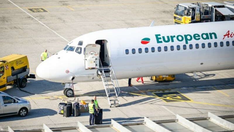 Der Flieger von European Air Charter ist fix in Linz stationiert. (Bild: Alexander Schwarzl)