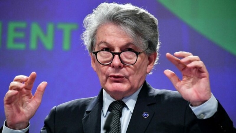 Binnenmarktkommissar Thierry Breton (Bild: APA/AFP/JOHN THYS)