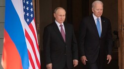 2021 trafen sich Joe Biden und Wladimir Putin in Genf. (Bild: AFP)
