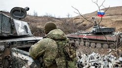 Russische Stellungen im Donbass (Bild: dpa)