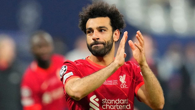 Liverpool‘s Mohamed Salah (Bild: Copyright 2022 The Associated Press. All rights reserved)